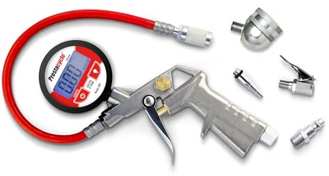 Prestacycle Prestaflator Fahrradreifenpumpe – Presta und Schrader Compressor Air (Pro Digital)