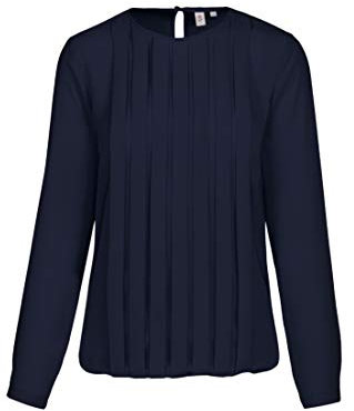 Seidensticker Damen Shirtbluse Regular Langarm ohne Kragen 100% Polyester