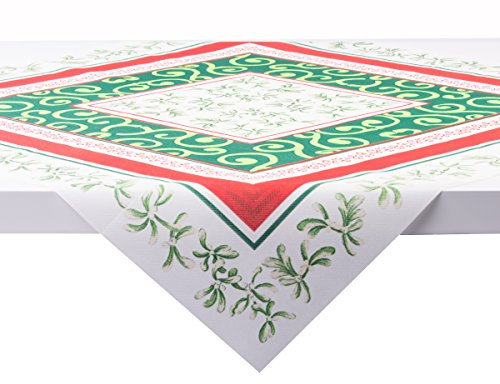 Sovie Home Tischdecke Melissa aus Linclass® Airlaid, Einweg Weihnachtstischdecke stoffähnlich, ideal für Feiern, Advent- & Weihnachtsfeiern, 80x80 cm, 1 Stück
