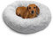 Best Friends by Sheri The Original Calming Donut Lux - Beruhigendes Haustierbett - Kunstfell - Grau - S 58 x 58 cm