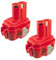 CELLONIC 2x Battery Replacement for Makita BMR100, 6222d, 6261D, 6207D, 6204D, 6226D, 6260D 9120,9120, 9134, 9135,9133, 192638-6, 9102 Cordless Power Tools - 9.6V NiMH 3Ah