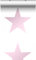 Origin papier peint grande étoile rose poudre clair et blanc mat 53 cm x 10.05 m Wallcoverings