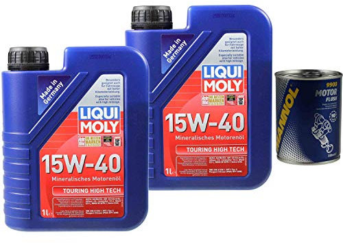 2L Motoröl Touring High Tech 15W-40 1xMotor Flush