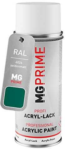 RAL 6026 Vert opale/Opal green Bombe aérosol 400 ml mat satiné séchage rapide