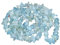 Lebensquelle Plus Splitterkette | Endlos ohne Verschluss | 80-90 cm lang | Edelstein Splitter Kette (Aquamarin)