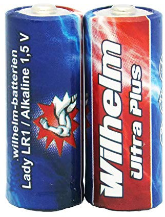 100 x WILHELM Lady N LR1 MN9100 4001 910A 1,5V Batterien