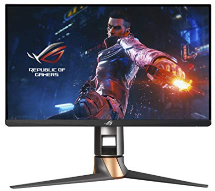 ASUS ROG Swift 360Hz PG259QNR Monitor da gioco HDR da 24,5, 1080P Full HD, Fast IPS, 1ms, G-SYNC, ULMB, analizzatore di latenza NVIDIA Reflex, HDMI DisplayPort USB, kit di montaggio da tavolo,
