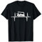 Lokführer Dampf Eisenbahn Bahnhof Züge Geschenke Dampflokomotive Dampflok Herzschlag Lok Zugführer Puls EKG T-Shirt Schwarz S Klassisch mit Halbarm Kurzarm Unisex Erwachsener