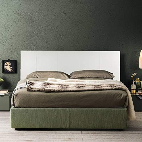 P17 | Kopfteil aus Kunstleder | gestreift | 160 x 60 | (Weiß)