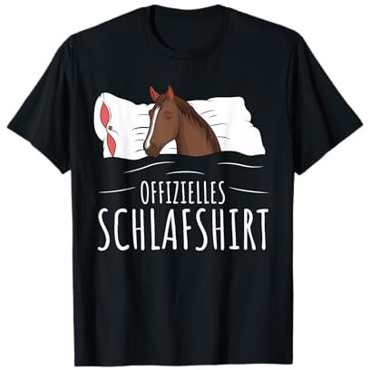 Offizielles Schlafshirt Pferde Liebhaber Schlafanzug Pferd T-Shirt