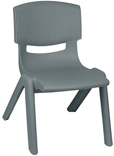 alles-meine.de GmbH Tisch & Stühle Sitzgruppe Artikel & Farbe frei wählbar Kinderstuhl - dunkel GRAU/anthrazit - bis 100 kg belastbar/stapelbar/kippsicher - für INNEN..
