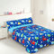 Dalina Textil Juego de Sábanas Infantil para Cama 3 Piezas - 1 Sábanas Bajera Ajustable Cama 105cm con Encimera 175x260cm y 1 Funda de Almohada Larga (Cama de 105x190cm Dinosaurio Azul)