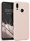 kwmobile Hülle kompatibel mit Huawei P20 Lite Hülle - weiches TPU Silikon Case - Cover geeignet für kabelloses Laden - Coconut Swirl