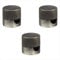 AMARCORDS - 3 Aluminium Deckenpins mit sichtbarer Kabelanpassung. Deckenbefestigung für Lampen und Aufhängungen. Farbe TITAN
