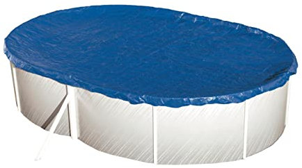POWERHAUS24 Telone estivo extra per piscine ovali e a otto forme, max. 640 x 360 cm, con cordoncino e cricchetto