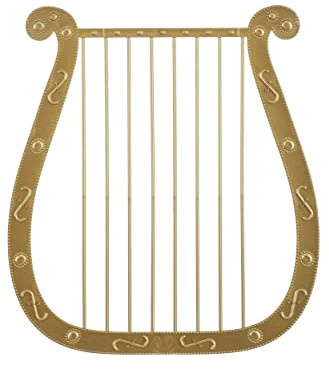 Fun Costumes Gold Harp Accessory Standard