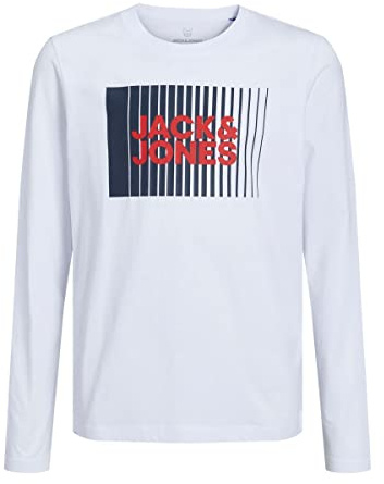 Jack & Jones Boy's Jack & Jones Boy Langarm-t-Shirt Logo Langarm-t-Shirt Junior T-Shirt (Pack of 1)