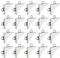 20pcs Coins de Protection de Cadre Photo Miroir de Remplacement Support de Fixation d'angle en Métal en Forme de L Accolades d'angle Argent 30.3x5.5mm