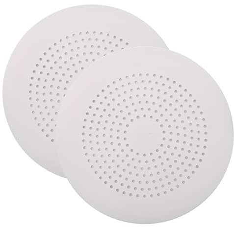 2 Stück Abfluss-Haarfänger aus strapazierfähigem Silikon, reinigen, für Badezimmer, Badewanne und Küche (White 2Pack)