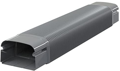 Flexibles Rohr (MF 75 - Opt) in anthrazitgrau - aus Kanalsystem Optima 75 - Opt für Klimaanlagen/Wärmepumpen