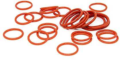 15PCS Rotes Silikon O-Ring Silikon VMQ 2.5mm Stärke Gummi O Ring Dichtung Ringe Waschen,24x19x2.5mm