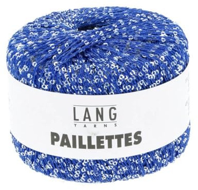 Lang Yarns Paillettes 39.0006 - blau/Silber