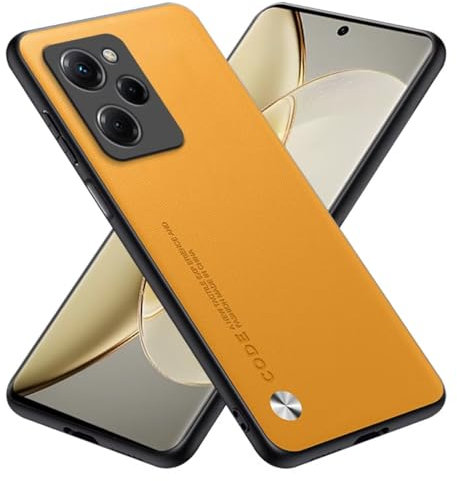 RankOne Coque Compatible avec POCO X5 Pro 5G (6.67), Etui en Silicone Housse - Jaune