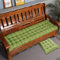 Rr tianshi Dickes Baumwoll-Bankkissen, 2-/3-Sitzer, Baumwoll-Sofa-Bank, Sitzkissen, langes Sitzkissen für Zuhause/Garten/Terrasse/Schaukel/Innenbereich (140 x 40 cm, Grün)
