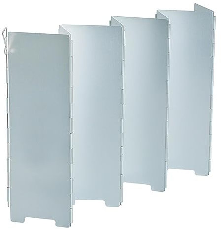 Veeteah Escudo de Viento para Cocina de Camping - Protector de Parabrisas de Campamento Prueba de Viento para Quemador de Camping | Estufa portátil para pícnic al Aire Libre, Pantalla de Viento