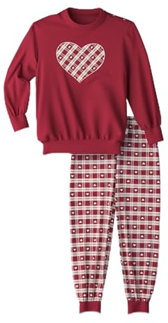 CALIDA Family & Friends Bündchen-Pyjama Kinder, aus 100% Bio-Baumwolle, mit weichen Rippbündchen an den Abschlüssen