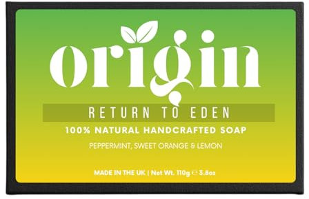 Handmade Soap Bar | Organic Beef Tallow Skin Care | Natural Soap Bar for Sensitive Skin, Dry Skin | Tallow Soap Bar for Men & Women Hand Soap, Face Wash, Body Wash - Peppermint, Sweet Orange & Lemon
