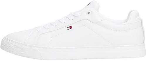 Tommy Hilfiger Herren Sneaker Low Icon Court Leather Flag Essential