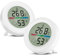 Thlevel 2 Pezzi Mini Igrometro Digitale Termometro per Interni Monitor di Temperatura e Umidità Ambiente con Indicatore di Comfort Facciale per Ufficio Serra Cantina