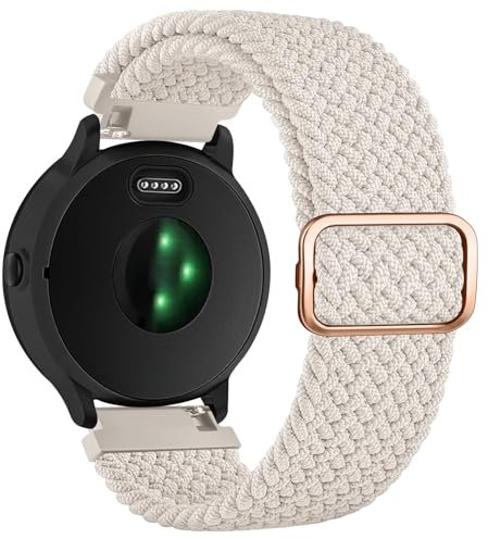 AK für Garmin Vivoactive 5 Armband / Garmin Vivoactive 3 Ersatzarmband Damen Herren, 20mm Atmungsaktives Elastisches Nylon Armbänder für Vivomove 3 / Vivomove HR / Forerunner 55 158 245 Ersatzarmband