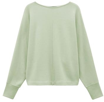 someday Damen Sweatshirt | Sweater UTIBBY aus weichem Viskose Mix Pale Jade, 36