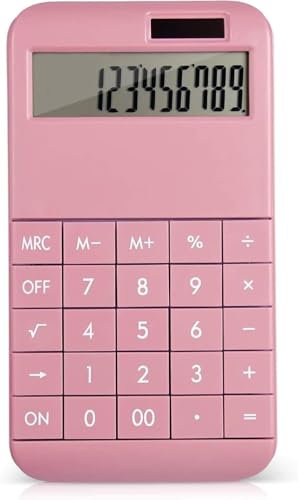 Calculatrice, Ordinateur de Bureau Standard de Base avec Bureau, école, Utilisation Professionnelle, Design Moderne(Roze)