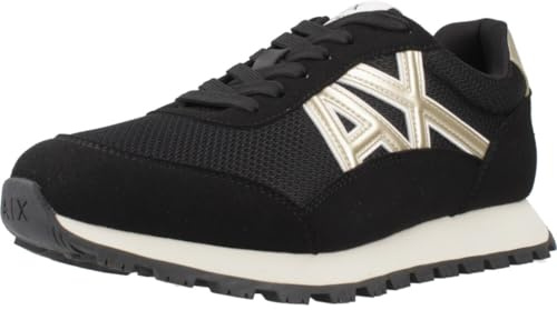 Armani Exchange Damen Essential, Drop, Microsuede Details Sneaker