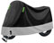 MBBROS Motorrad Abdeckplane für Street Glide Trike 2010, 190T Polyesterfaser Outdoor Wasserdicht Winddicht UV Beständiges Motorrad Schutzhülle Zubehör,A with Reflective Strips-Silver