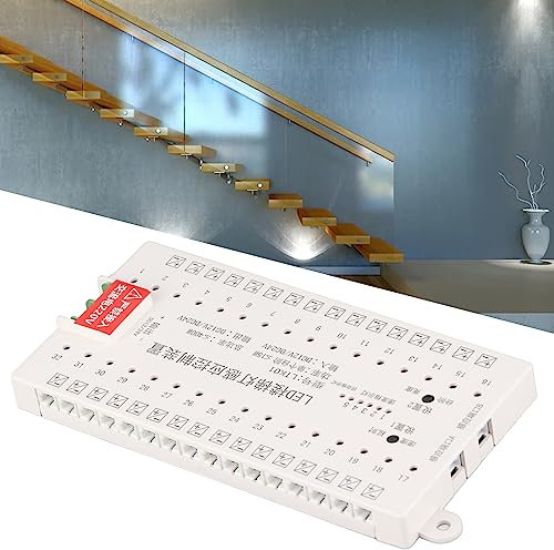 SustVita Intelligent LED Stair Lighting System, Motion Sensor Step Lights with 5 Brightness Levels & Speed Control, Multifunctional Induction Light Kit for Indoor Use