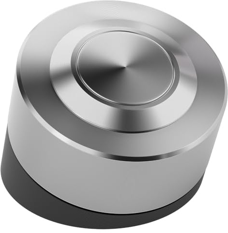 Botón de encendido inalámbrico para PC, interruptor de encendido y apagado para PC, botón de acero inoxidable y receptor para placa base de computadora (alimentado por USB de 9 pines)
