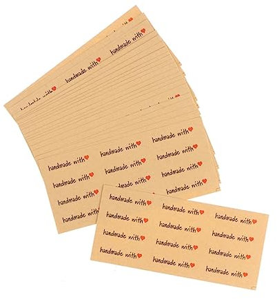 Housoutil Blätter Verpackungsaufkleber handgemachte Aufkleber abdichtende Etiketten Liebe paket handmade Kraft für Briefumschläge in Herzform