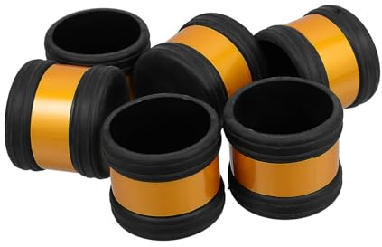 Garneck Scaffolding Pipe Covers 6pcs Scaffold Tube End Caps Reflective Markings Pipe Sleeve for Construction Renovation Repair Parts Easy Fit Industrial Accessories 2.36X2.36X1.97in