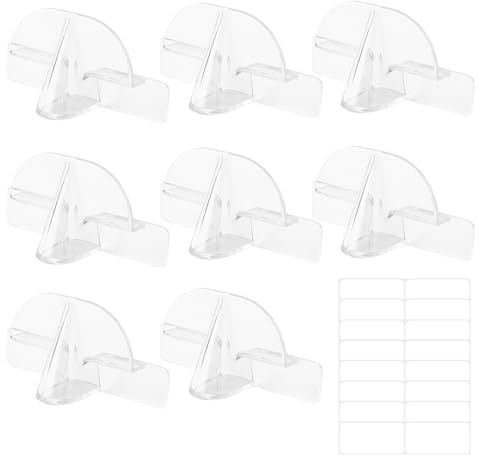 CZAKOMIX 8 Stück Brillenhalter Wand, Transparent Brillenständer, Kreativer Nasenform-Brillenständer für Zuhause, Wandmontage Brillenaufbewahrung, für Büro, Schlafzimmer, Arbeitszimmer, Wohnzimmer