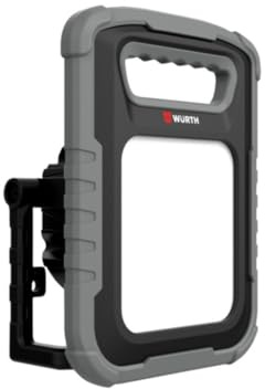 WÜRTH Luz de Trabajo LED Profesional 25W Ergopower Dual, Foco Portátil Recargable 2500 lm, Batería + Cable 3 m, Cargador para Coche 12/24V, USB Powerbank, Ideal para Taller y Obra (25, Vatios)