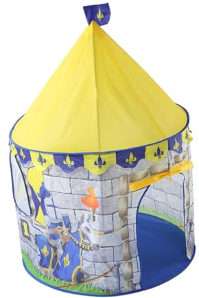 Parliky Kinderzelt Burg Design Wasserabweisend für Drinnen und Draußen Spielzelt mit Großem Innenraum Leicht zu Reinigen Einfach Aufzubauen für Jungen und Mädchen Spaß und Kreativität