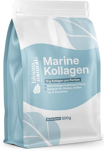 Marine Collagen Pulver – 500g Fischkollagen, Meereskollagen | Geschmacksneutral – produziert in Deutschland, laborgeprüft