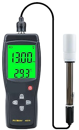Feuchtigkeitsmesser, Digitales PH-Messgerät, Bereich 0,00–14,00 pH, Boden-PH-Tester, Aquarium, Pool, Wasser, Flüssigkeit, PH-Säuremessgerät, LCD-Display, PH-Messgerät AS218