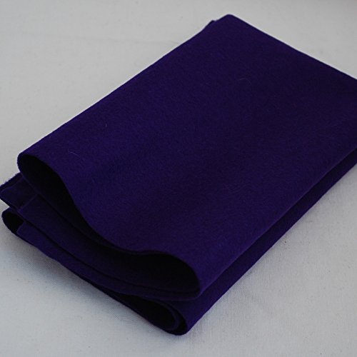 100% Pure Wool Felt Fabric - 1mm Thick - Purple - 40cm x 50cm