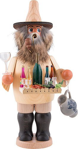 Volkskunst Schmidt Räuchermännchen Weinhändler - 26 cm