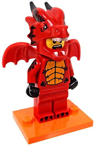 LEGO 71021 SERIES 18, #7 RED DRAGON SUIT GUY MINIFIGURE
